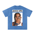 Snow Washed Oversized Cotton T-Shirt