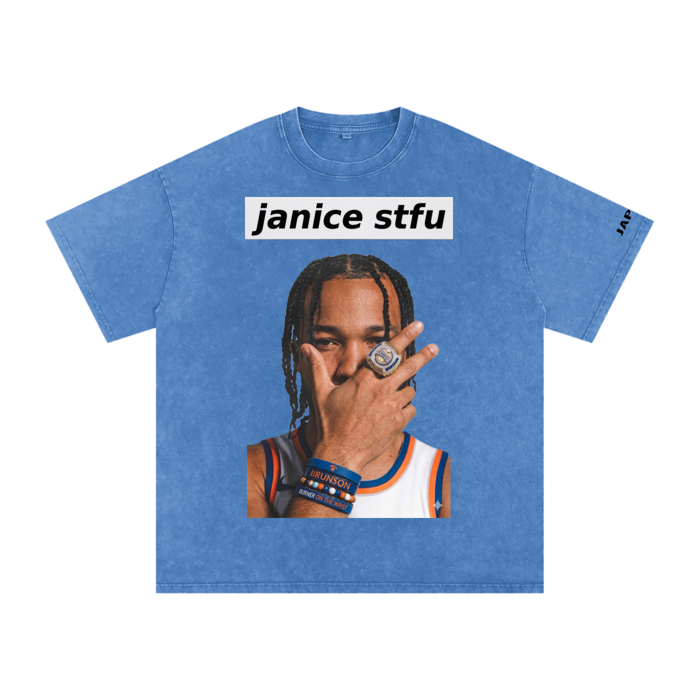 Snow Washed Oversized Cotton T-Shirt