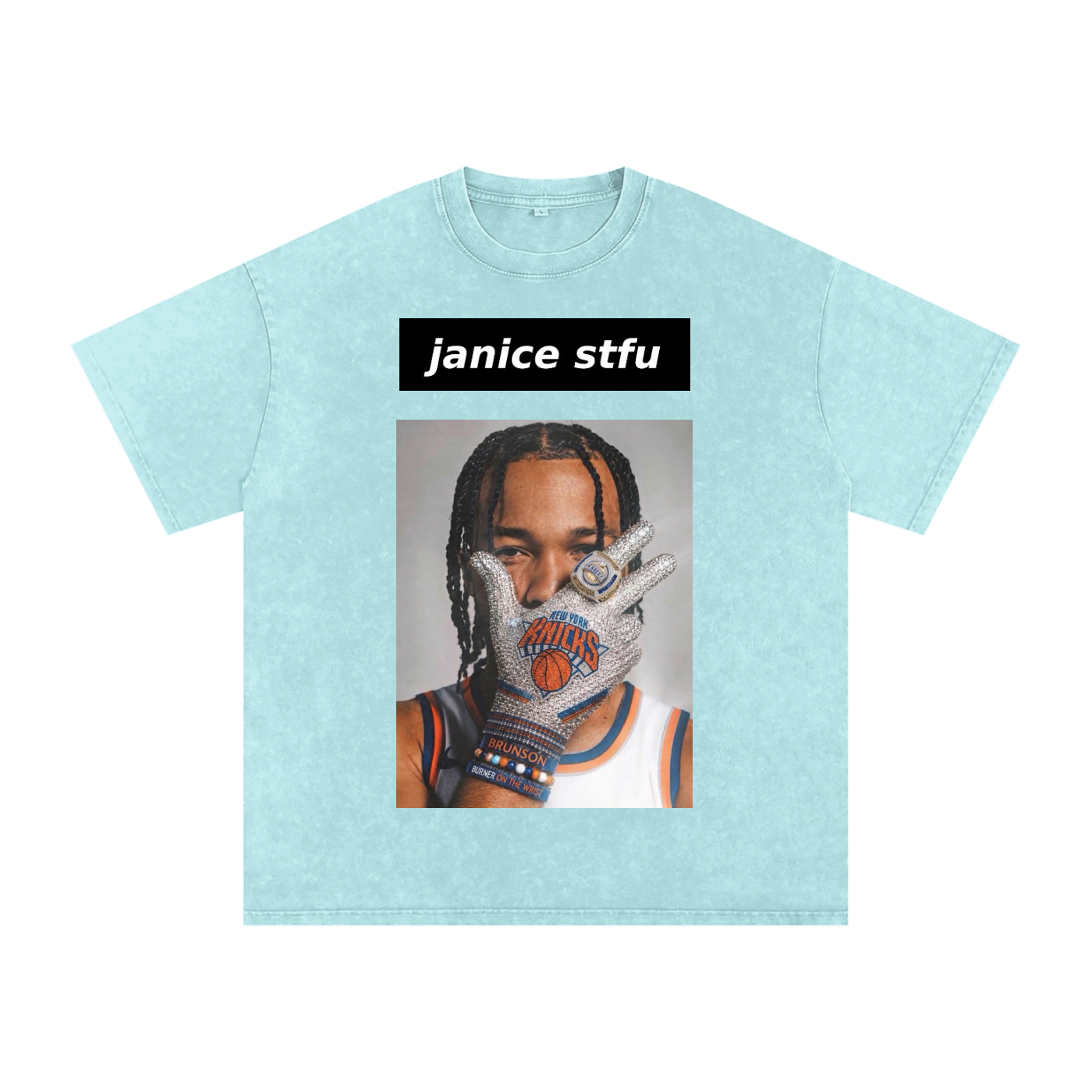 Snow Washed Oversized Cotton T-Shirt