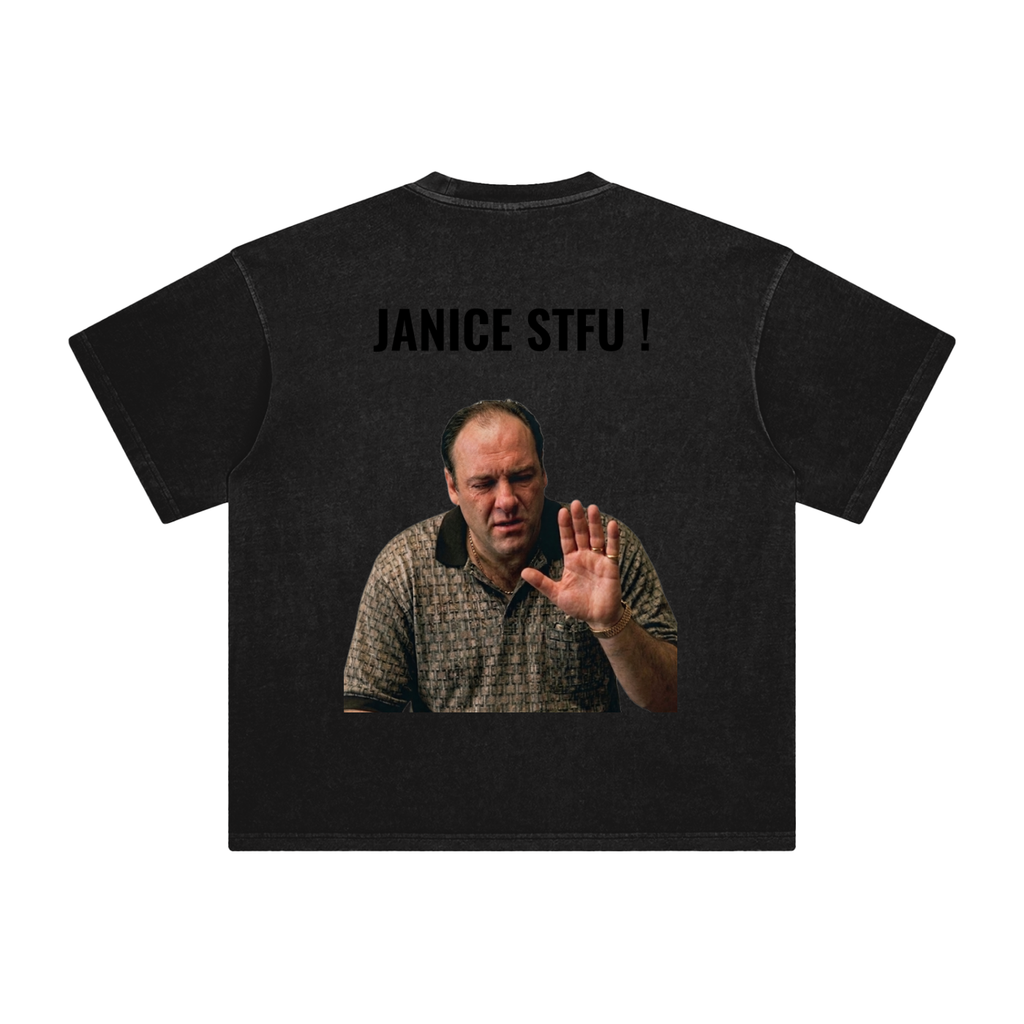 Japan 4 / janice-Stfu! - -Enzyme Washed T-Shirt