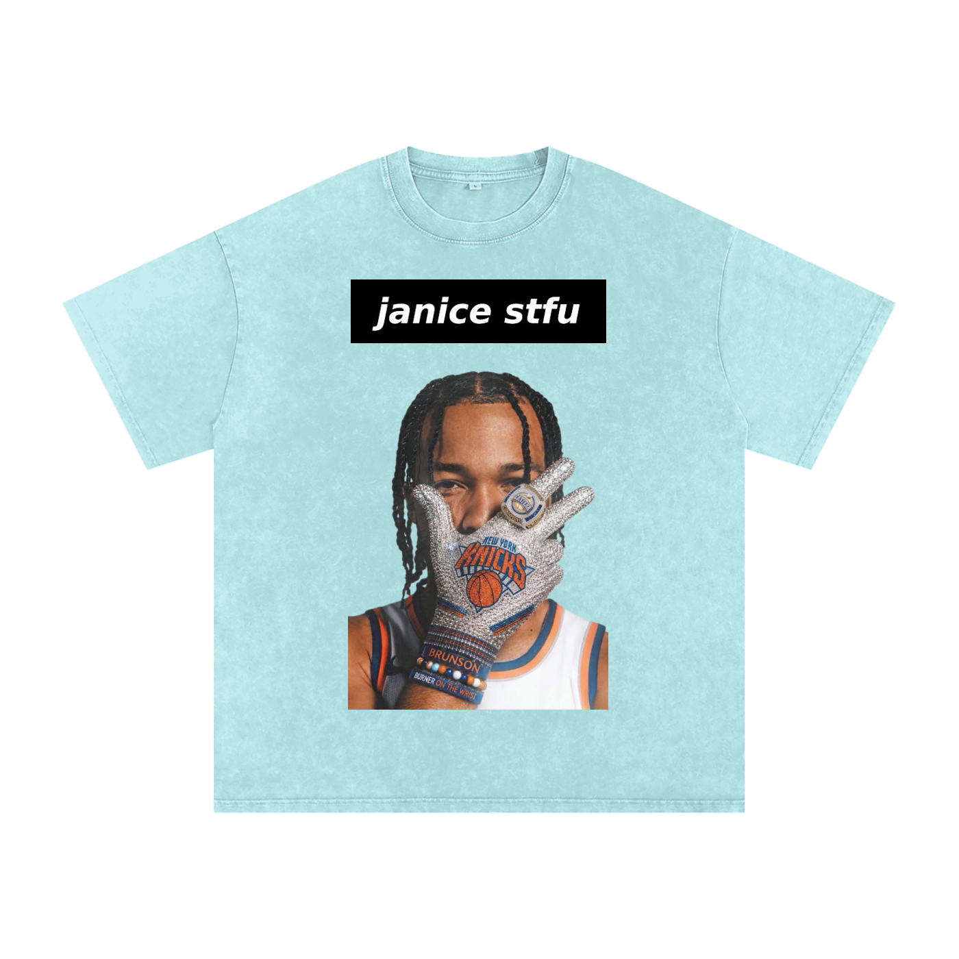 Snow Washed Oversized Cotton T-Shirt