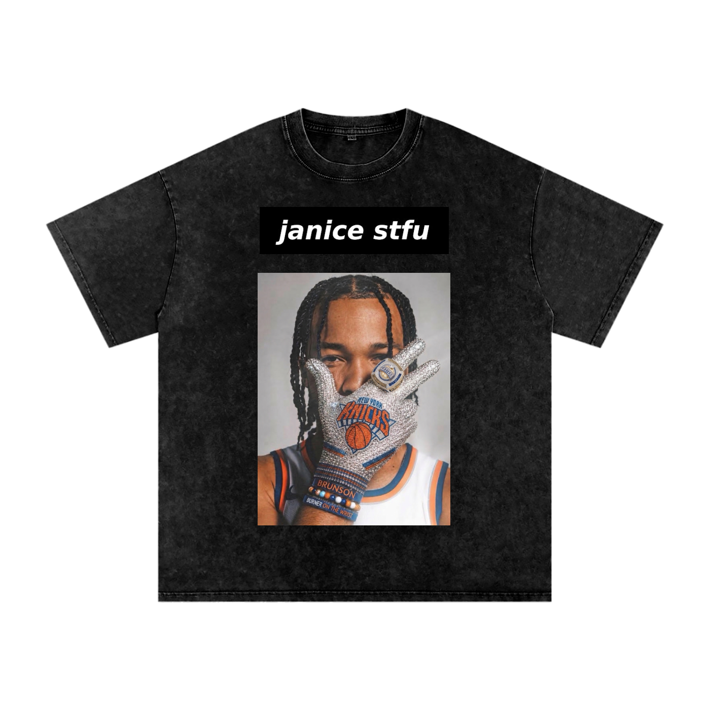 Snow Washed Oversized Cotton T-Shirt