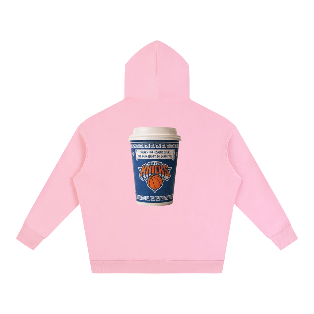 Japan 4  bodega  Knicks turn offcoffee cup Oversize Fleeced Hoodie