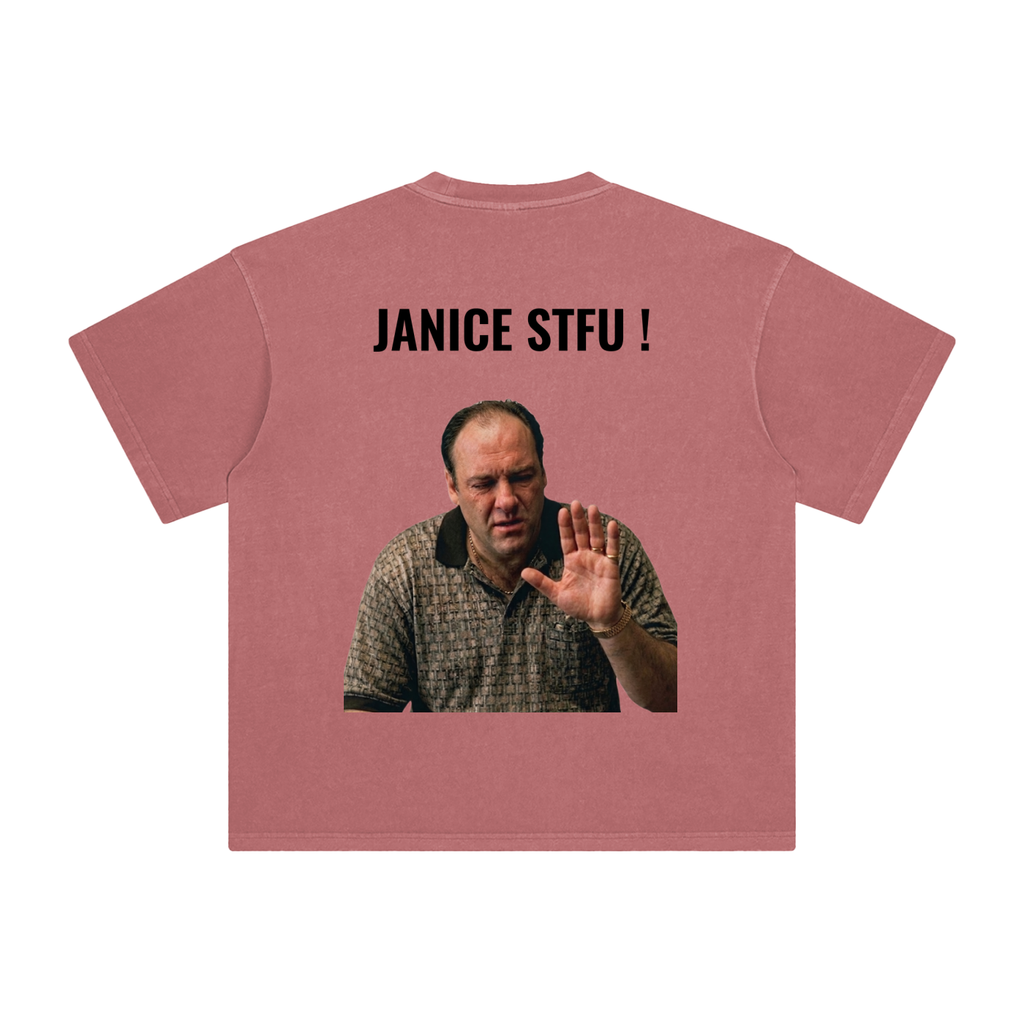 Japan 4 / janice-Stfu! - -Enzyme Washed T-Shirt