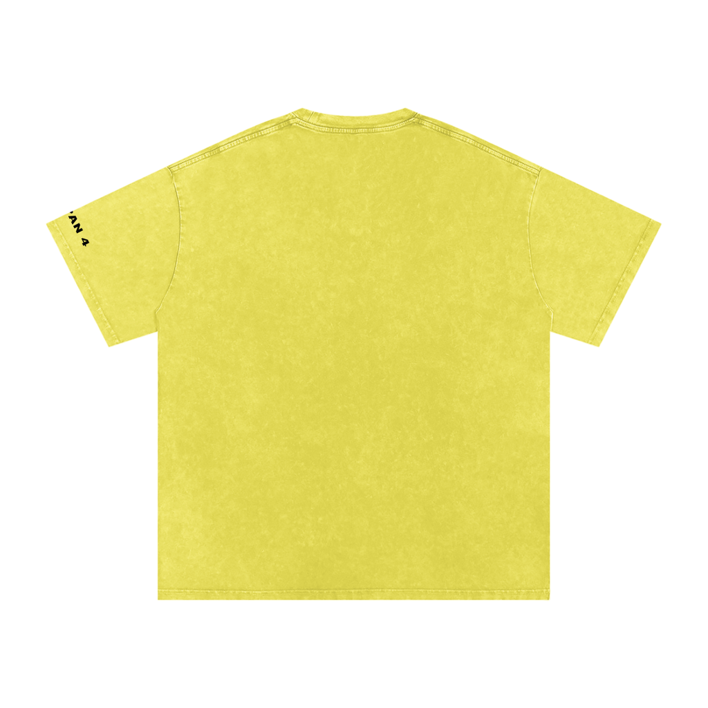 Snow Washed Oversized Cotton T-Shirt