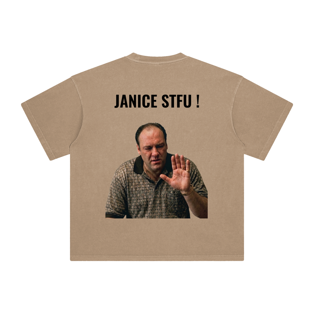 Japan 4 / janice-Stfu! - -Enzyme Washed T-Shirt