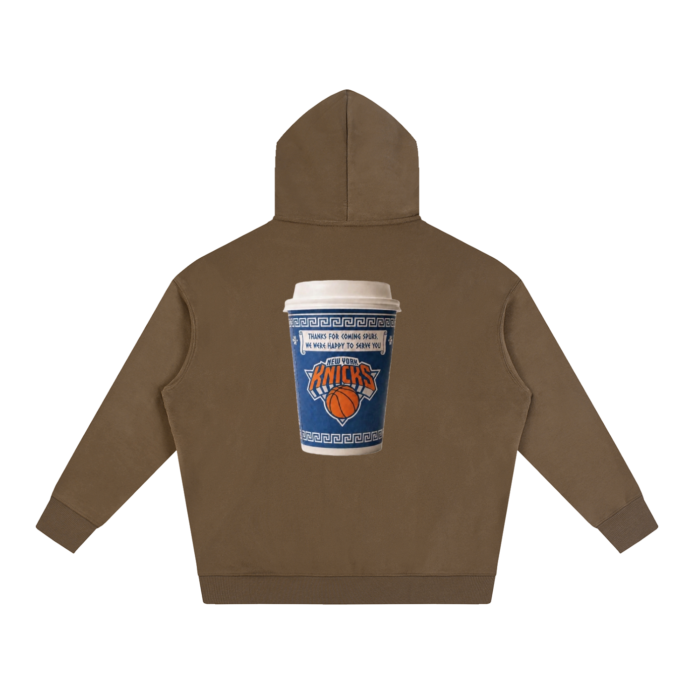 Japan 4  bodega  Knicks turn offcoffee cup Oversize Fleeced Hoodie