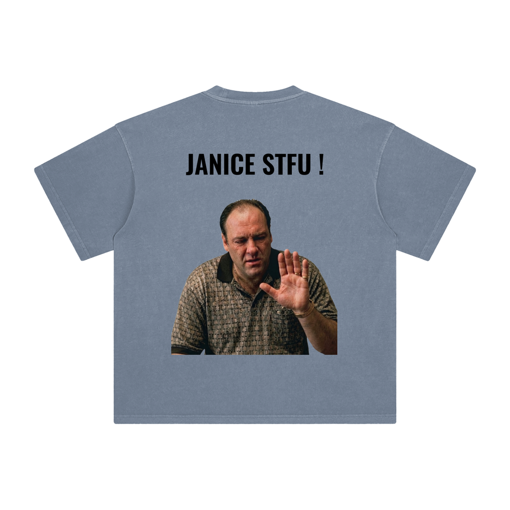 Japan 4 / janice-Stfu! - -Enzyme Washed T-Shirt